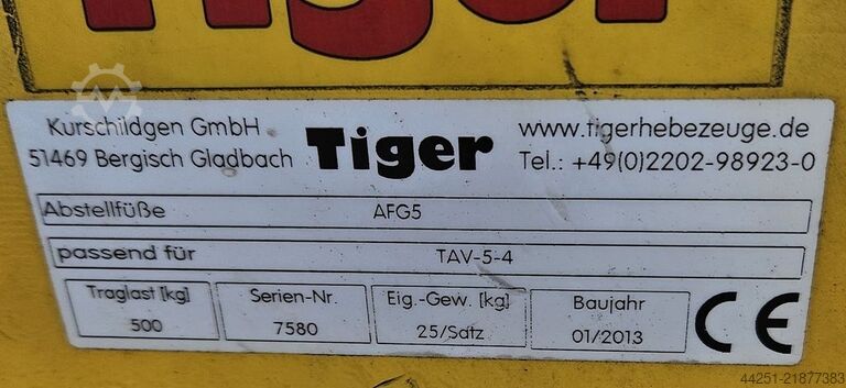 Balkentraverse Krantraverse Tiger TAV-5-4