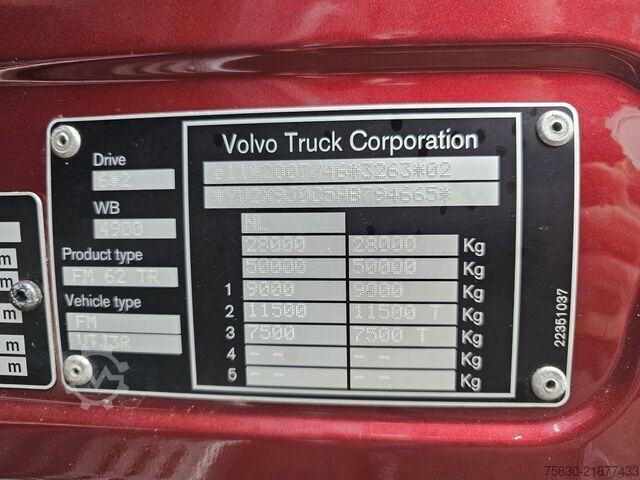 Cable system Volvo FMX 330 6x2*4 / HIAB CRANE KRAN / CONTAINER SYSTEM