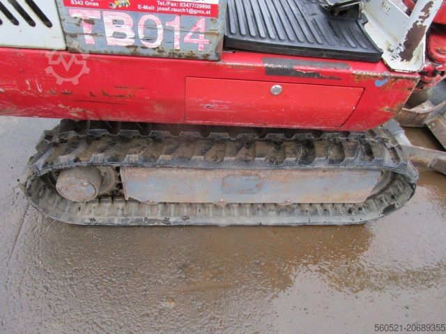 Minibagger Takeuchi TB 014 - LEHNHOF MS01-Schnellwechsler + 3 Löffel