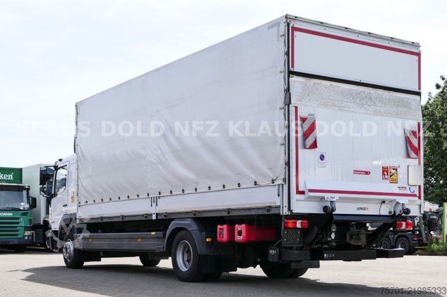 รถบรรทุกพื้นเรียบพร้อมผ้าใบคลุม MERCEDES-BENZ Atego 1530 Pritsche Plane Standklima LBW Euro 6