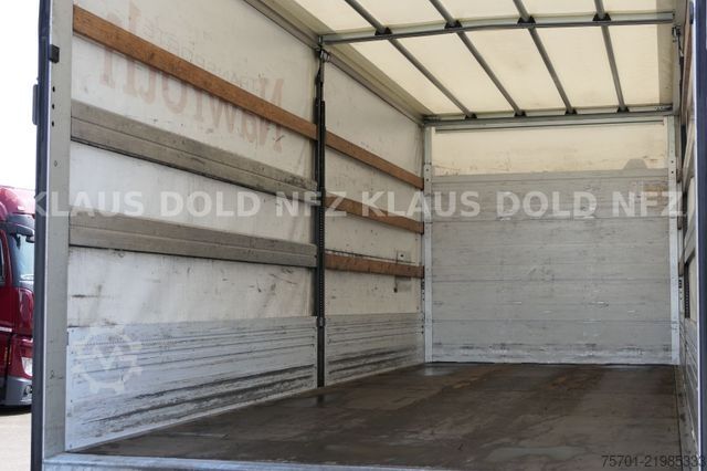 รถบรรทุกพื้นเรียบพร้อมผ้าใบคลุม MERCEDES-BENZ Atego 1530 Pritsche Plane Standklima LBW Euro 6