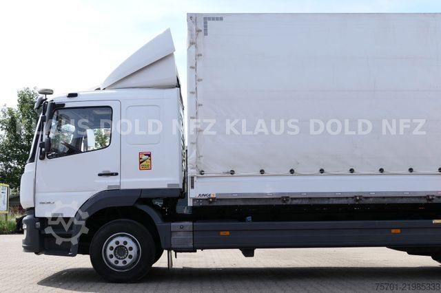รถบรรทุกพื้นเรียบพร้อมผ้าใบคลุม MERCEDES-BENZ Atego 1530 Pritsche Plane Standklima LBW Euro 6