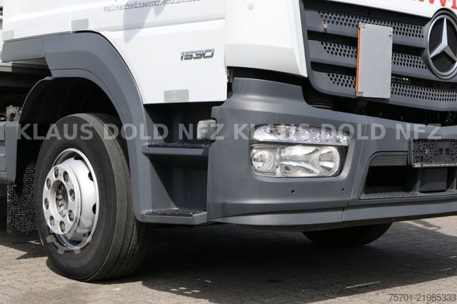 รถบรรทุกพื้นเรียบพร้อมผ้าใบคลุม MERCEDES-BENZ Atego 1530 Pritsche Plane Standklima LBW Euro 6