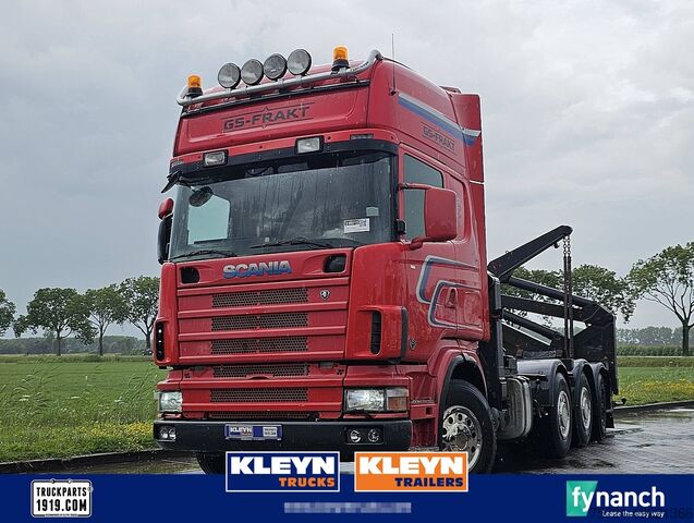 Transportasi kontainer SCANIA R164.480 SIDE LOADER