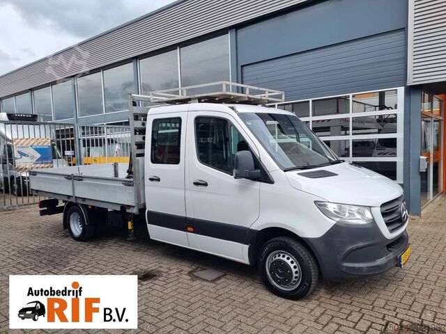 Camião plataforma com grua Mercedes-Benz Sprinter 514 CDI DoKa Pritsche/ 6 Pers./ Kraan ...