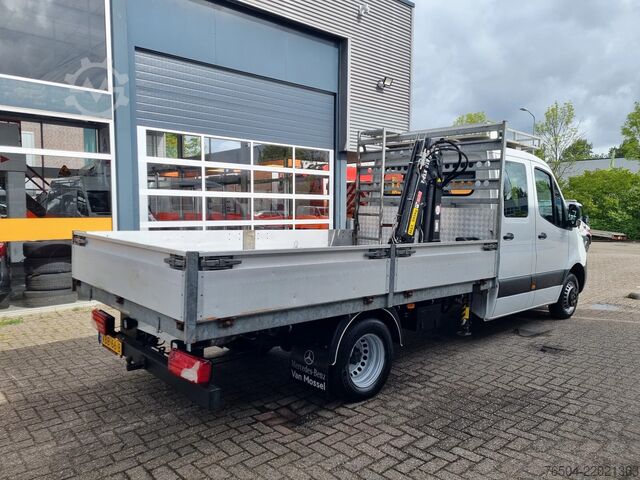 Camião plataforma com grua Mercedes-Benz Sprinter 514 CDI DoKa Pritsche/ 6 Pers./ Kraan ...