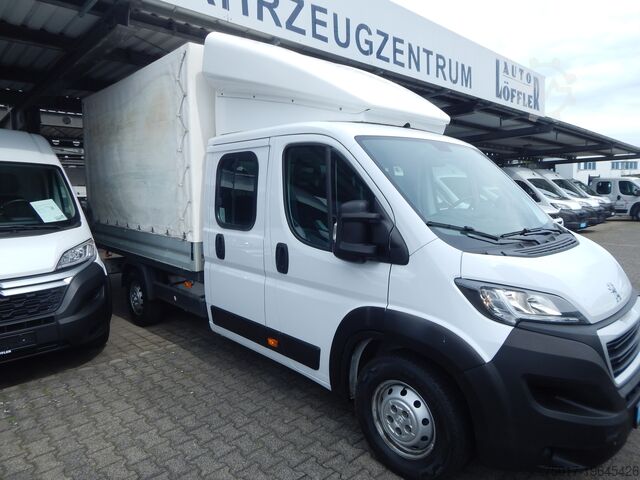 Pritschenwagen Tempomat Anhängerkupplung Peugeot Boxer Doka Doppelkabine 7-Sitzer Boxer Pritsche-Plane-Lang-Rollplane