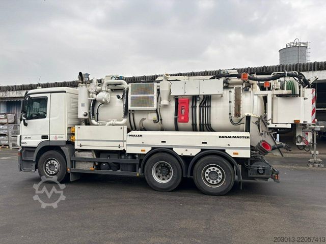 Vakuová cisterna MERCEDES-BENZ 2536 6x2 Kanalreiniger Kombi MÜLLER CM F100E