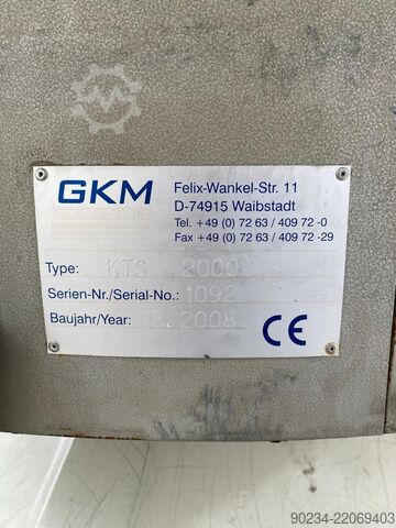 1820 mm, 3 dekk, 4 kW, rustfritt ståltumlesikt GKM Siebtechnik GmbH Type KTS 2000/3 GKM Siebtechnik GmbH KTS 2000/3