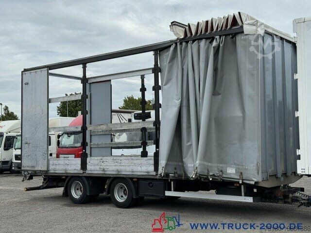 Remolque abierto con toldo  RUFA Liftachse + Stapleraufnahme +Schiebeplane