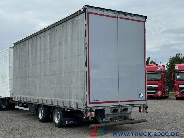 Remolque abierto con toldo  RUFA Liftachse + Stapleraufnahme +Schiebeplane