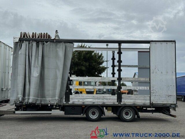 Remolque abierto con toldo  RUFA Liftachse + Stapleraufnahme +Schiebeplane