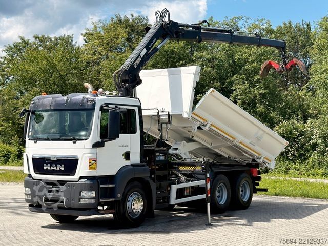 Crane yang terpasang pada truk MAN TGS 26.400 * HIAB 144 E-3 HIDUO + FUNK * 6x4