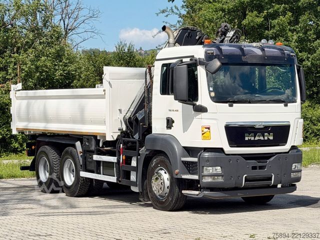 Crane yang terpasang pada truk MAN TGS 26.400 * HIAB 144 E-3 HIDUO + FUNK * 6x4