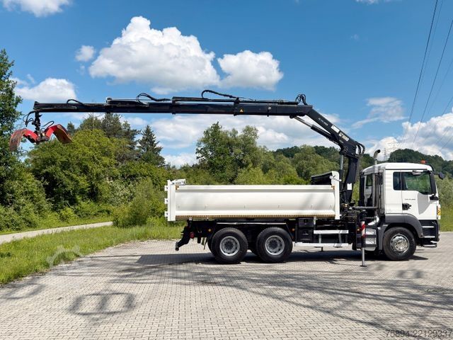 Crane yang terpasang pada truk MAN TGS 26.400 * HIAB 144 E-3 HIDUO + FUNK * 6x4