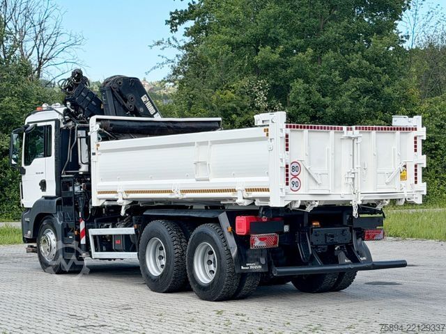 Crane yang terpasang pada truk MAN TGS 26.400 * HIAB 144 E-3 HIDUO + FUNK * 6x4