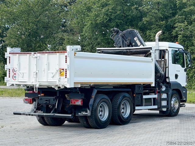Crane yang terpasang pada truk MAN TGS 26.400 * HIAB 144 E-3 HIDUO + FUNK * 6x4