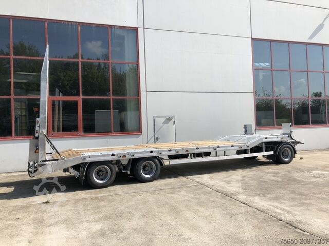 Alçak şasi römork Möslein T 3-6,60 VB  3 Achs Tieflader- Anhänger, Luftgefedert, Verbreiterung