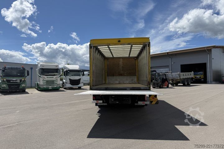 Камион платформа с брезент Scania P230 LB 4x2 Plane/HB / Swiss-Vehicle