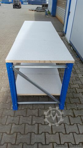 Mesa de embalamento da bancada de trabalho Jung Heinrich // Abmessung: 2980 x 938-946 x 1000 mm (B x H x T)