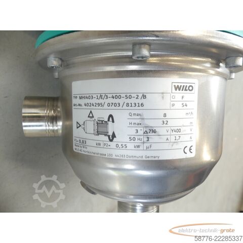 Componente WILO Wilo MHI403-1/E/3-400-50-2/B / 4024295