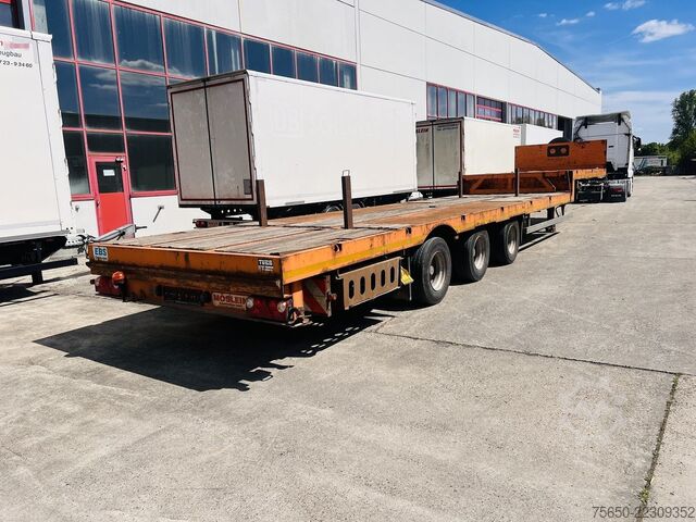 Rơ moóc bán thấp Möslein STO 3 Schwebheim  3 Achs Satteltieflader Plato 45 t GGfür Fertigteile, Baumaschinen oder Container