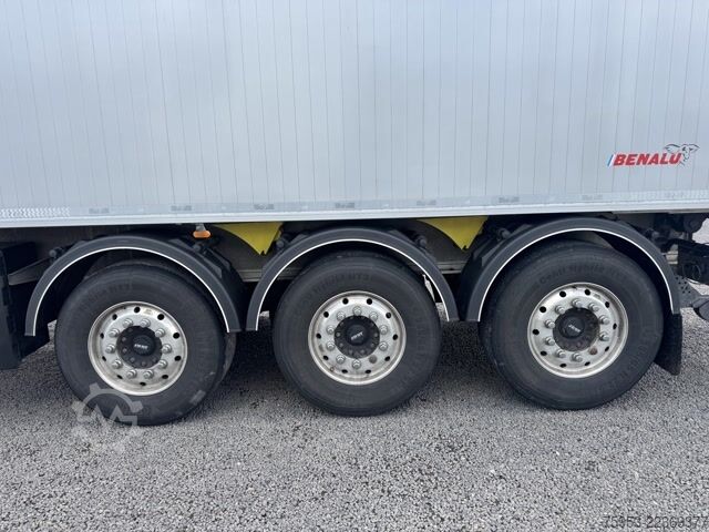 Tipper semitrailer Benalu Optiliner 58 m³ Liftachse 6.060 kg Alufelgen