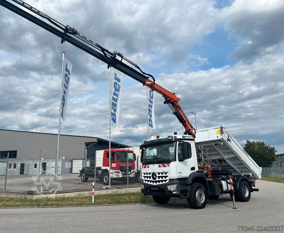 کامیون کمپرسی MERCEDES-BENZ Arocs 2135 Kipper/Kran Atlas AK 135/Funk/54 tkm