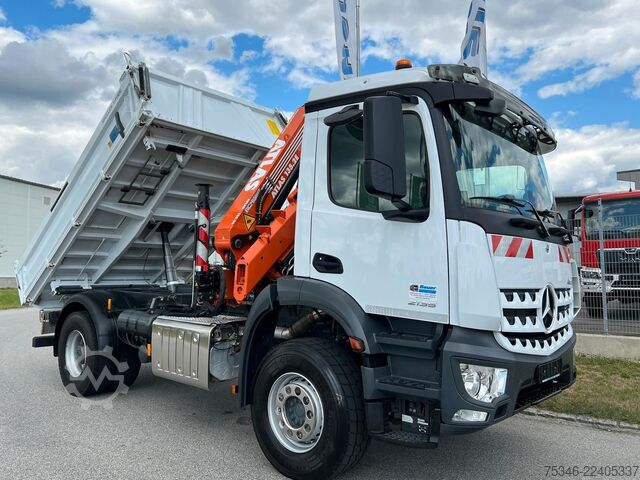 کامیون کمپرسی MERCEDES-BENZ Arocs 2135 Kipper/Kran Atlas AK 135/Funk/54 tkm