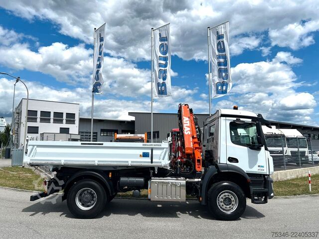 کامیون کمپرسی MERCEDES-BENZ Arocs 2135 Kipper/Kran Atlas AK 135/Funk/54 tkm