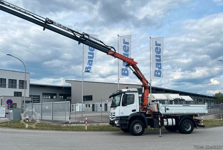 کامیون کمپرسی MERCEDES-BENZ Arocs 2135 Kipper/Kran Atlas AK 135/Funk/54 tkm