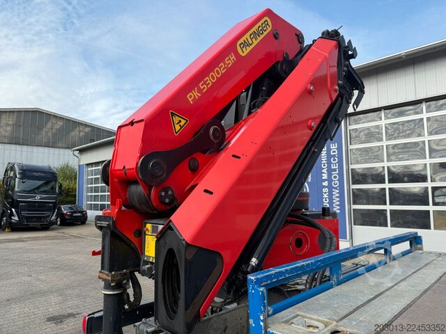 Camião de plataforma SCANIA R500 6x4 Pritsche mit Kran Palfinger PK53002 SH