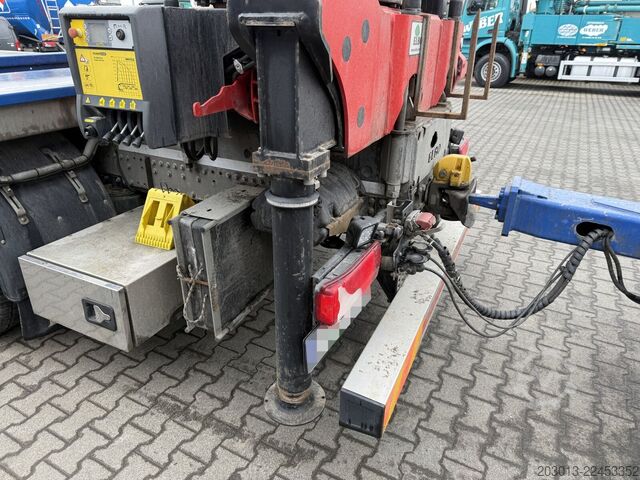 Camião de plataforma SCANIA R500 6x4 Pritsche mit Kran Palfinger PK53002 SH