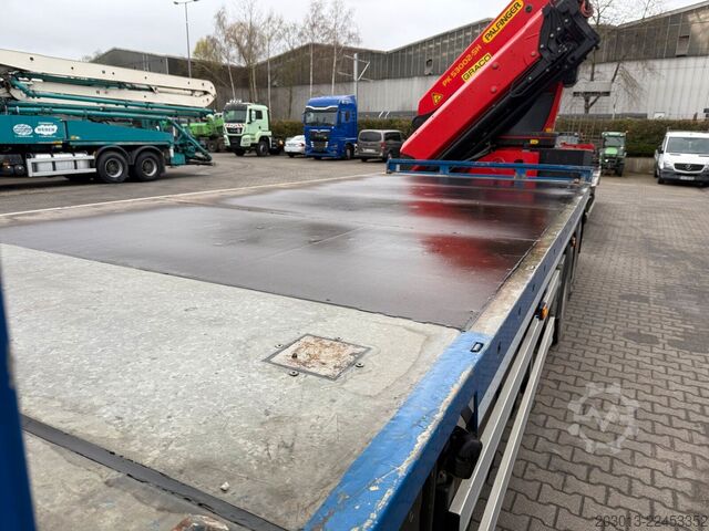 Camião de plataforma SCANIA R500 6x4 Pritsche mit Kran Palfinger PK53002 SH