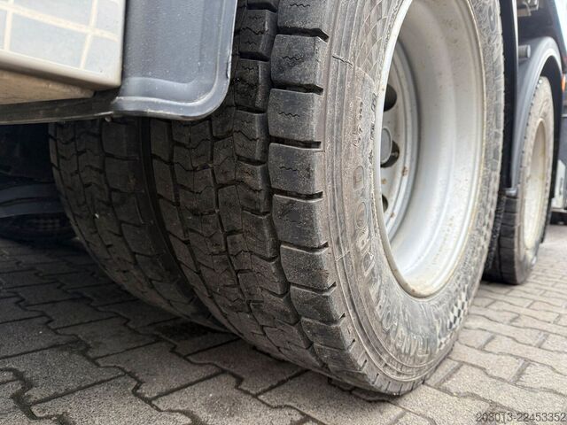 Camião de plataforma SCANIA R500 6x4 Pritsche mit Kran Palfinger PK53002 SH