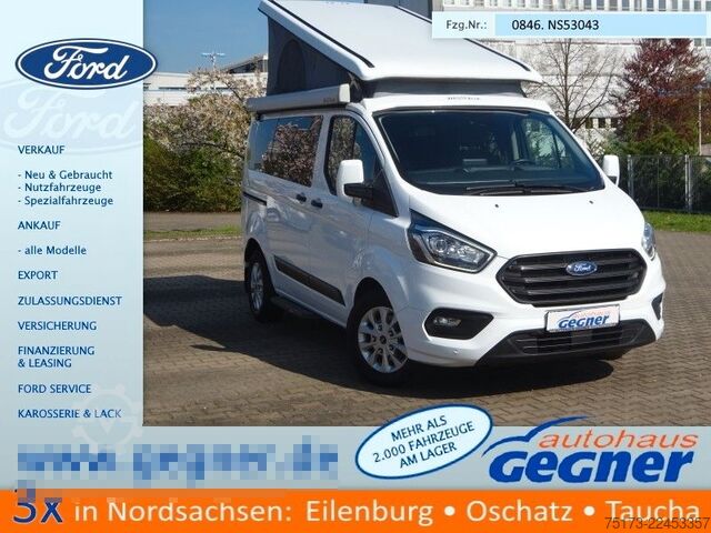 Húsbíll FORD Nugget 185PS Autm. Aufstelldach Markise AHK Navi