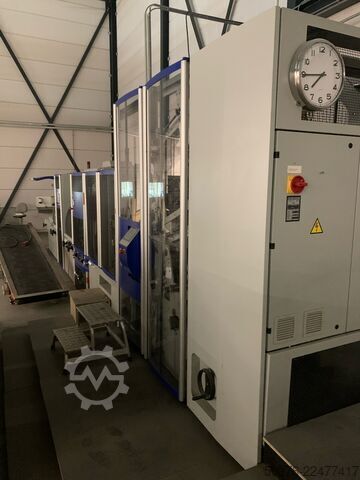 Linha de processamento totalmente automatizada para caixas de cartão rígido até 400 ciclos/hora Kolbus fully equiped BoxLine SW series