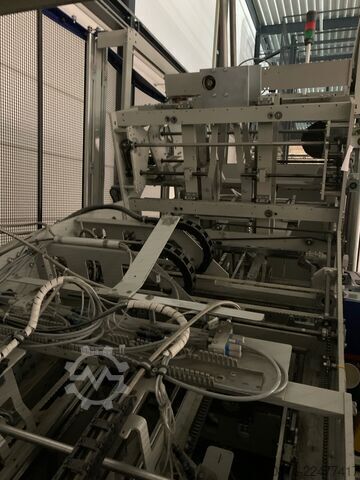Linha de processamento totalmente automatizada para caixas de cartão rígido até 400 ciclos/hora Kolbus fully equiped BoxLine SW series