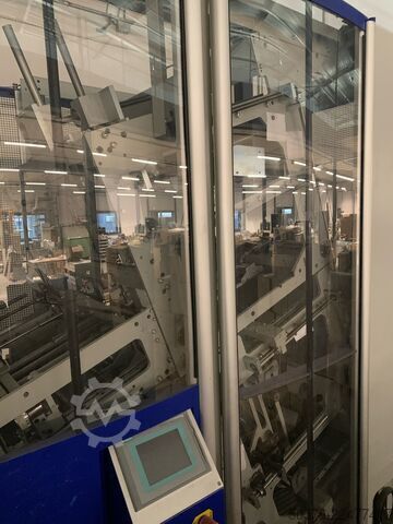 Linha de processamento totalmente automatizada para caixas de cartão rígido até 400 ciclos/hora Kolbus fully equiped BoxLine SW series