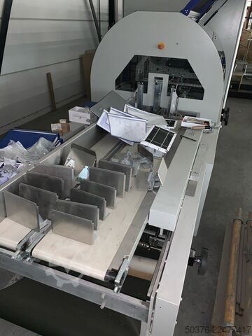 Linha de processamento totalmente automatizada para caixas de cartão rígido até 400 ciclos/hora Kolbus fully equiped BoxLine SW series