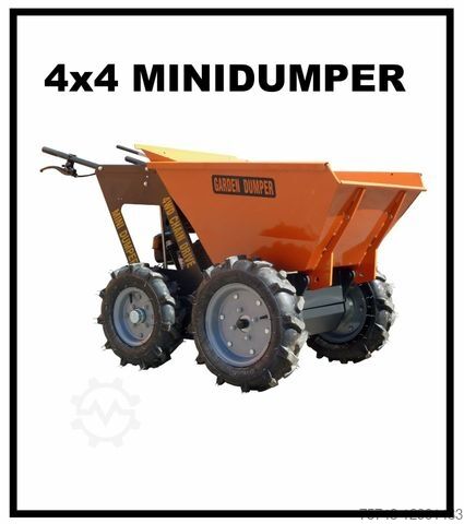 جرافة ذات عجلات  Minidumper Schubkarre Radlader Muldenkipper 4x4