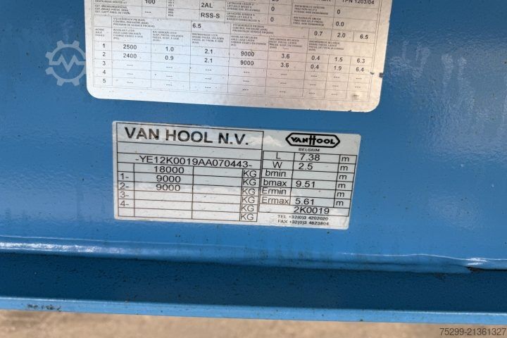 ボックストレーラー Van Hool 2K0019 Koffer / Swiss-Vehicle