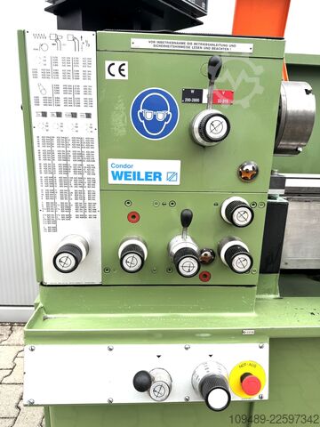 Mesin bubut dengan spindel pemandu/penggerak, tipe Condor B WEILER Condor B  / 3 - Achsdigitalanzeige