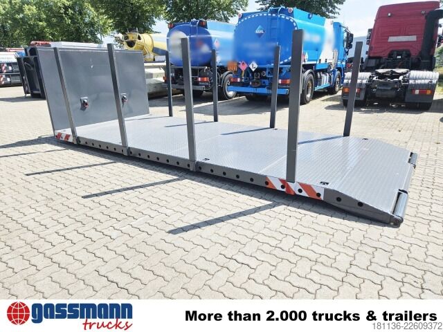 Abrollcontainer  Abrollplattform 6.000mm, mit abnehmbaren Rungen