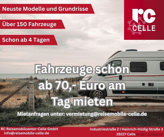 Semi-integrated camper BÜRSTNER Lyseo TD IT 736 Winterpaket. Hubbett