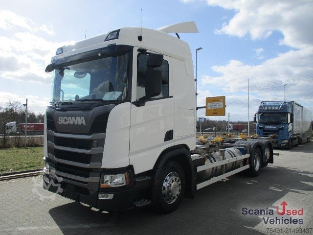 Camion porte-caisses amovibles Scania R 410 B6x2*4NB BDF-Rahmen SDG HV 120 KT, 2 x AHK