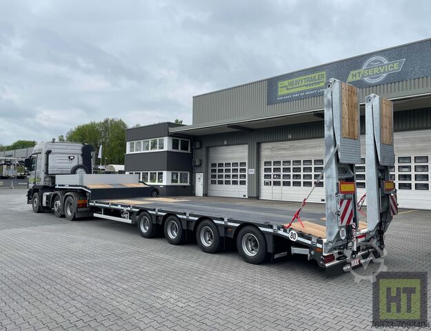 Separa treler pemuat rendah Faymonville MAX Trailer 4-Achs-Tele-Semi-Rampen-nlla