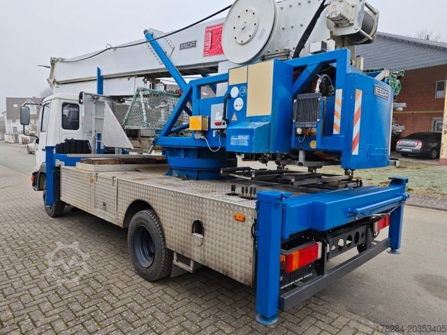 Furgão com grua montada em camião MAN Klaas K28/35 Meter*1500kg*Montagekran*SPS*