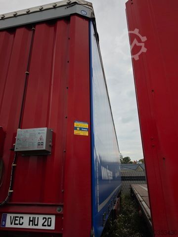 Atvērta puspiekabe ar tentu KRONE SDP 27 Profi RSAB  2*Lift  Alu  2*Palettenkasten