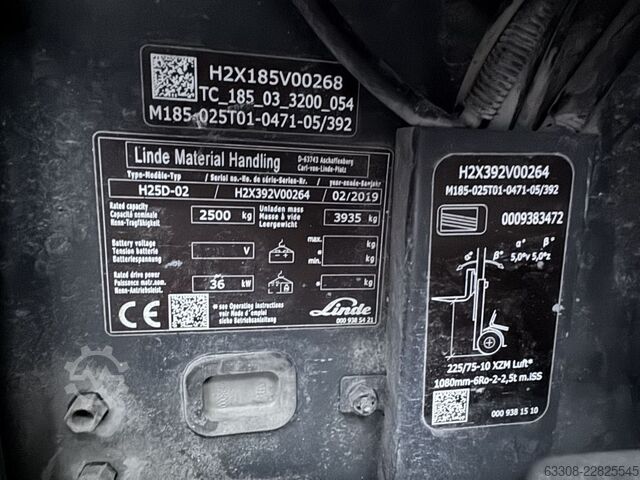 डीजल फोर्कलिफ्ट्स Linde H25D-02